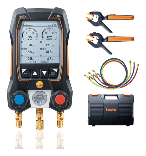 Manifold Testo 550s Inteligente Kit Smart Com Mangueira