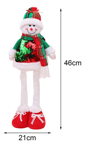 Muñeco De Navidad Estirable, Figura De Muñeco De Nieve L