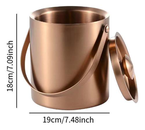 Contenedor De Recipiente De Bebida De Hielo De Acero 3l