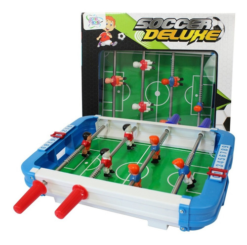 Mini Pebolim Totó Futebol De Mesa Soccer Deluxe