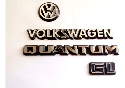 Kit Emblemas Insignias Vw Volkswagen Quantum  Gl 1987 1988 