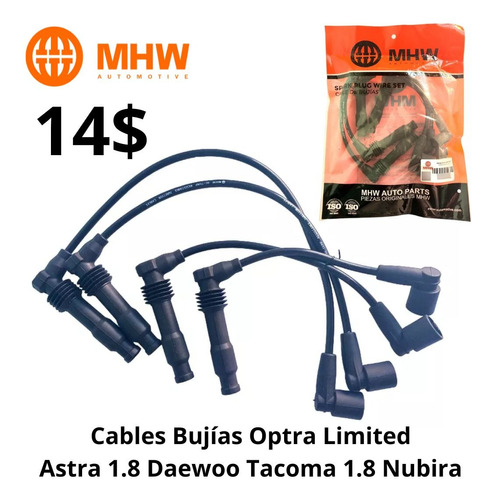 Cables De Bujías Astra 1.8 Optra Limited Tacoma 1.8 Nubira 