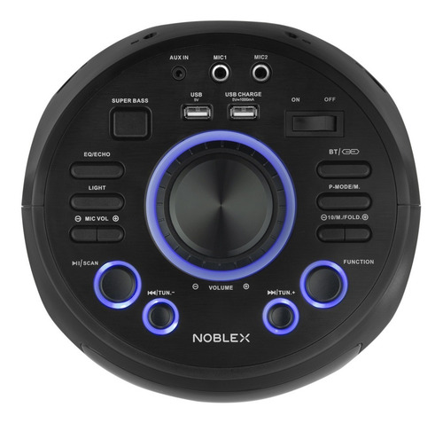 Imagen 10 de 10 de Parlante Portatil Noblex Mnt290 Inalámbrico Led Flashing Fm