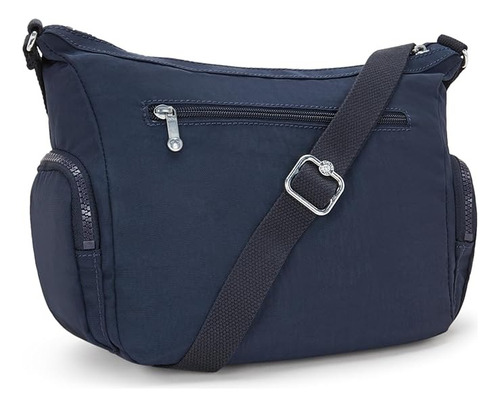 Kipling Bolso Gabbie S Chica Crossbody Mujer Original Blue Bleu 2 Liso Plata Azul Oscuro