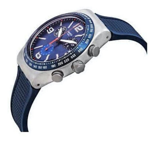 Reloj Swatch Irony Chrono Blue Grid Yvs454 Agente Oficial