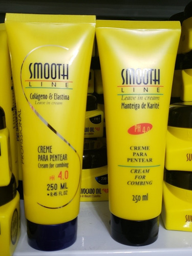 2 Cremes Para Pentear Smooth Line 250ml