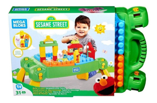 Mega Bloks Mesa De Vecindario Plaza Sesamo Sesame Street