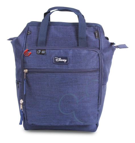 Imagem 1 de 5 de Mochila Baby Bag Casual Luxo Mickey Azul C/ Trocador Disney