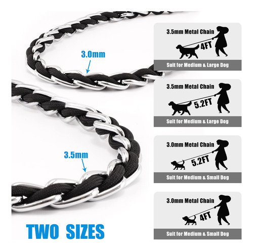 Cadena De Metal Resistente A La Masticación Para Perros De T