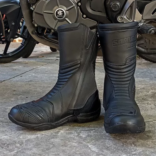 Botas Moto Samurai Warrior Touring Turismo Largas Negro