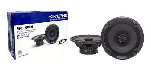 Parlantes Alpine Spe-6000 6-1/2 2 Vias 240w - 60w Coaxiales