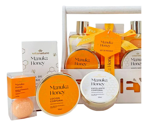 Vitanature Bath Gift Set De Baño Piel Manuka Honey 3c