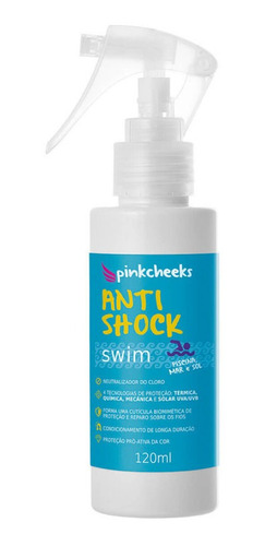 Condicionador Praia Piscina Swin Anti Shock 120ml Pinkcheeks Spray