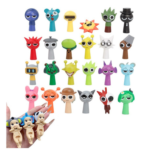 . Adorno Incredibox Sprunki Rhythm Box + 3 Piezas De Sonny