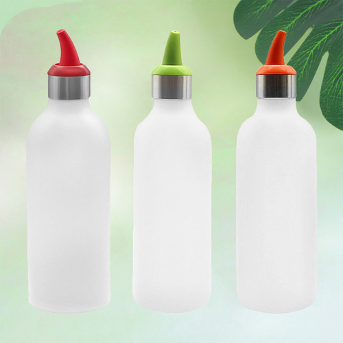 Botella Exprimible De 3 Colores Aleatorios Para Ensalada De