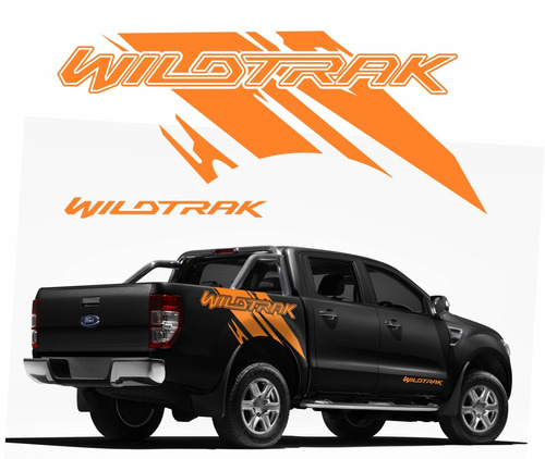 Kit Adesivo Ford Ranger Wildtrak 2015 Faixa Lateral Lrja 120