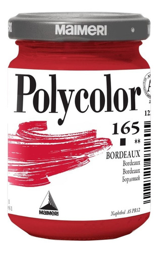 Tinta Acrílica Polycolor Bordeaux #165-140ml