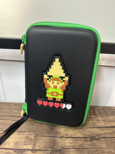 Hori Retro Zelda Bolsa Duro Para La Nueva 3ds Xl