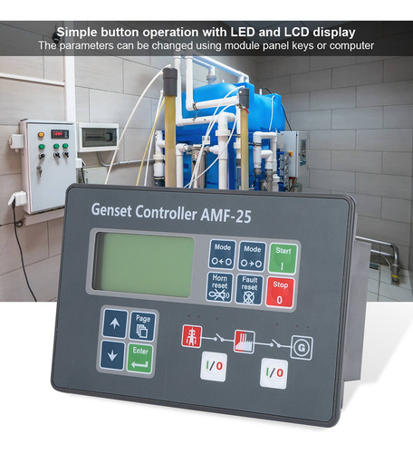 Control De Arranque Automático Del Controlador Genset Amf-25