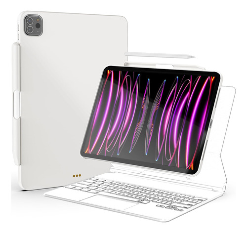 Procase Funda Compatib Magic Keyboard P/ iPad Pro 12.9 White