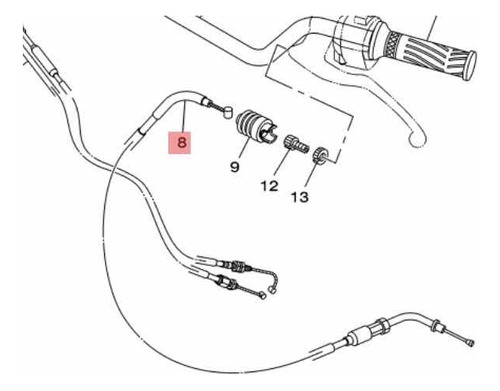 Piola De Embrague Original Para Yamaha Xtz150