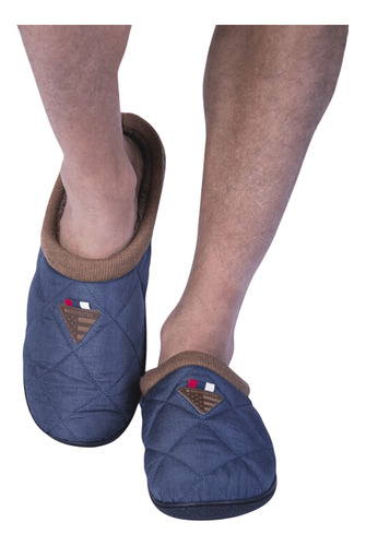 Pantufla Para Hombre Invierno Abierta