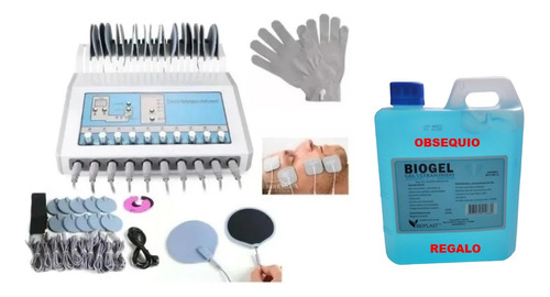 Gimnasia Pasiva 26 Electrodos Corrientes Rusas + Guantes Ems