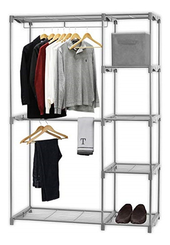 Closet Organizador De Ropa Para Un Ambiente Limpio, Plateado