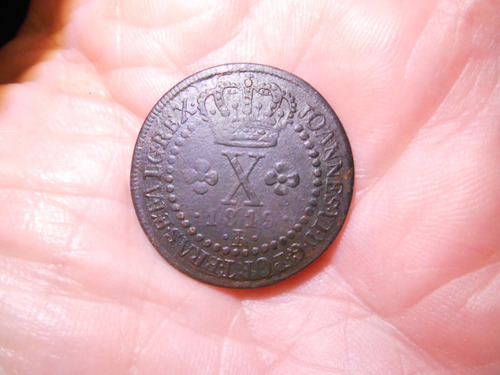 Moeda X Reis Cobre 1819 R Brasil (Usado)