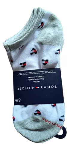 Calcetines Tommy Hilfiger Mujer Corazones/blanco/gris