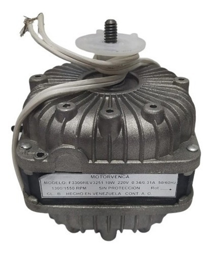 Motor Ventilador 10w 220v 1550rpm Motorvenca Refrigeracion