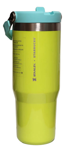Vaso Térmico Pink Stanley X Starbucks Original Rosa Verde Lisa