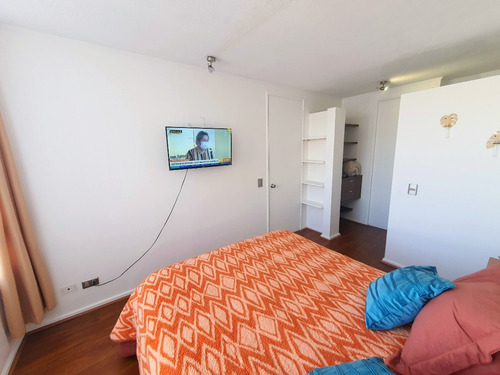 Amoblado 1 Dormitorio Full Equipado Metro Santa Lucía