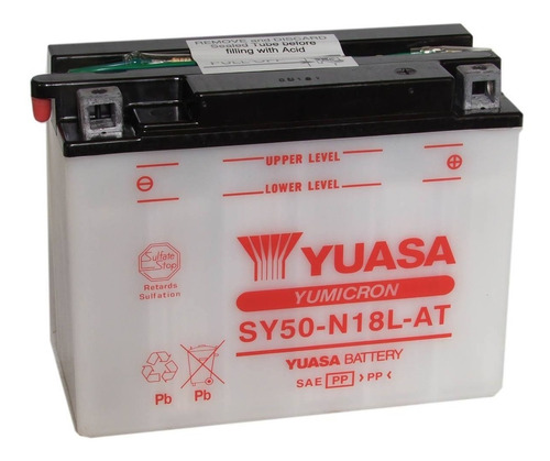 Bateria Para Moto Yuasa Sy50-n18l-at Yumicron 20ah Emporio