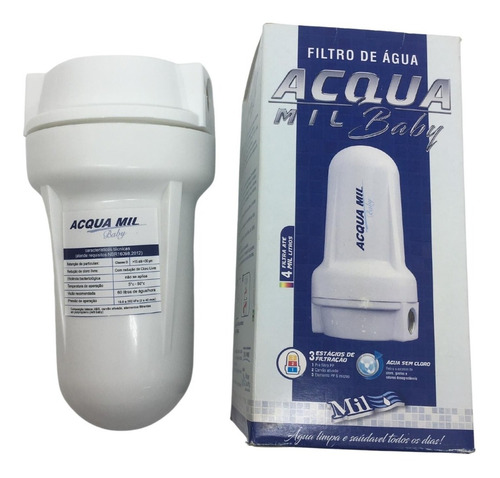 Filtro De Água Acqua Mil Baby 5  (210mm) - Carvão Ativado