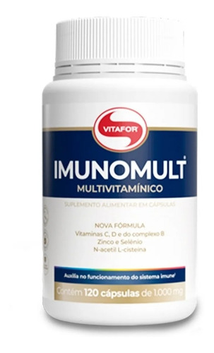 Multivitaminico Imunomult Vitafor 120 Cápsula Original C/ Nf