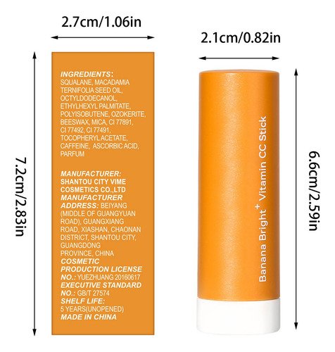 Barra De Creme Para Os Olhos Banana Que Ilumina E Hidrata Co