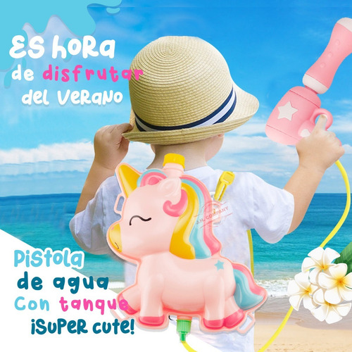 Imagen 6 de 10 de Pistola De Agua Mochila Tanque Juguete Diversion Agua Ysj