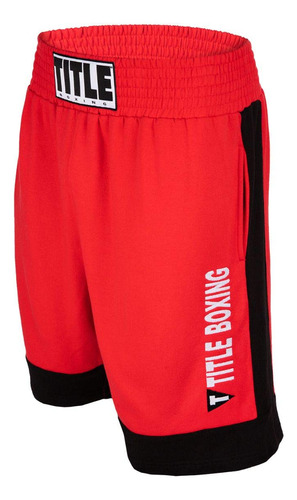 Title Boxing Pantalon Corto Deportivo Doble Raya