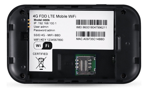Roteador Mifi 4g Wireless Wifi 150mbps Wifi Modem Car Mobile