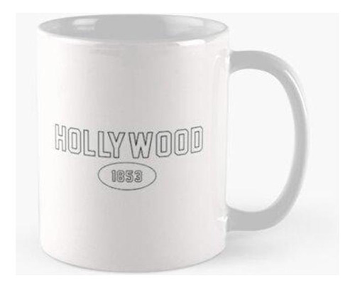 Taza Esquema Negro De Hollywood 1853 Calidad Premium