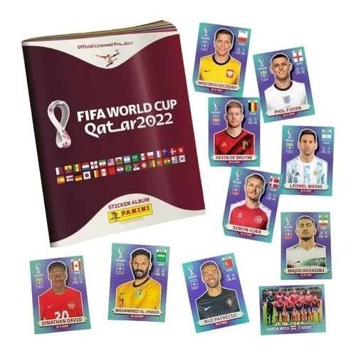 Album Pasta Blanda Mundial Qatar 2022 + 10 Estampas Diferent