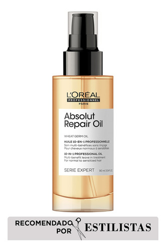 Suero Reparador De Cabello Dañado 90 Ml Absolut Repair Gold