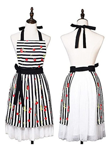 Lovely Comodo Claccic Black Stripe Y Fashion Cherry Skirt K