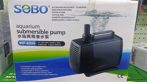 Bomba D Agua Sobo Wp-6000 Duplex 4m/4500l/h Hidroponia Pilet