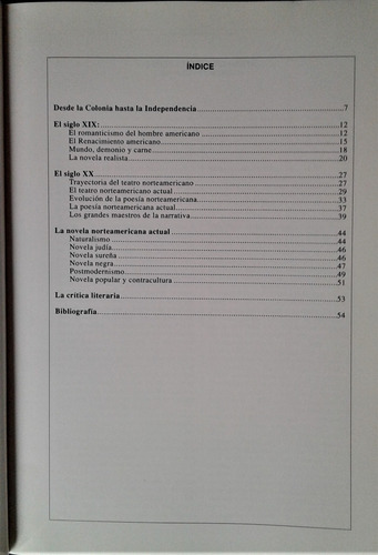 Literatura De America Del Norte - Candido Perez Gallego (Usado)
