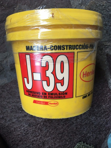 Pegamento Blanco Henkel J39 4kg Industrial Madera Cubeta