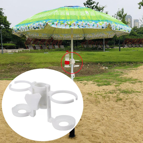 Sombrilla De Playa Portavasos De Plástico Mesa Bandeja