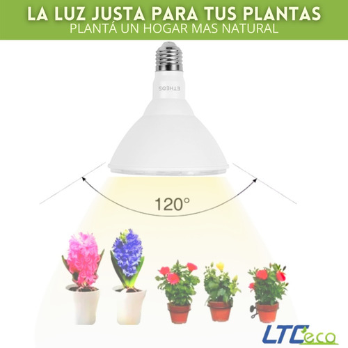 Imagen 4 de 10 de Led Luz Cultivo Indoor Full Espectrum 18w Crecimiento