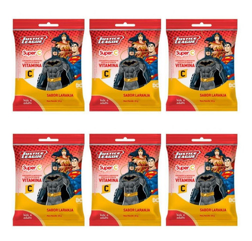 Nutriex Liga Da Justiça Suplemento De Vit C 25g (kit C/06)